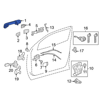 Toyota OE - Rear Outer Exterior Door Handle