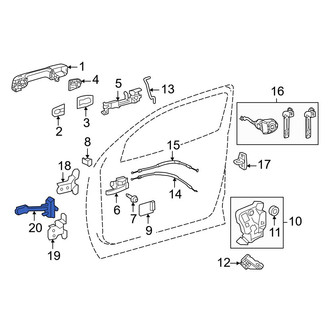 Toyota OE - Front Right Door Check