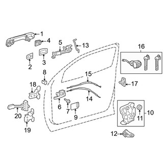 Toyota OE - Front Door - Lock & Hardware