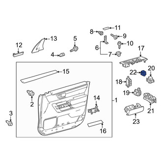 Toyota OE - Front Right Door Lock Switch