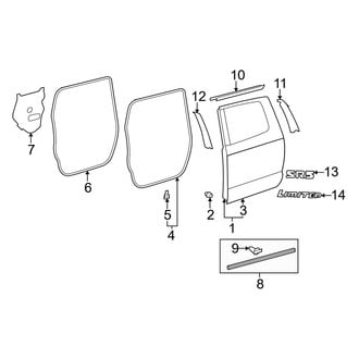 Toyota OE - Rear Door - Door & Components (Limited / SR / SR5 Double Cab)