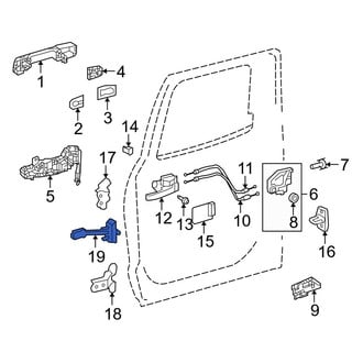 Toyota OE - Rear Left Door Check