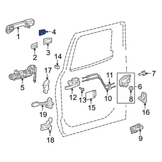 Toyota OE - Rear Exterior Door Handle Cover