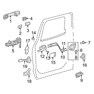 Toyota OE - Rear Door - Lock & Hardware