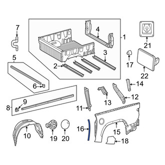 Toyota OE - Truck Bed Panel Seal
