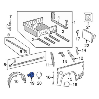 Toyota OE - Rear Fuel Filler Housing