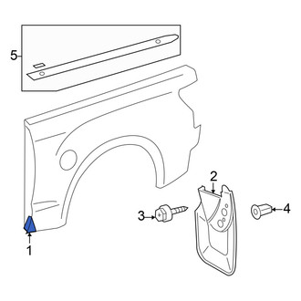 Toyota OE - Rear Left Stone Guard