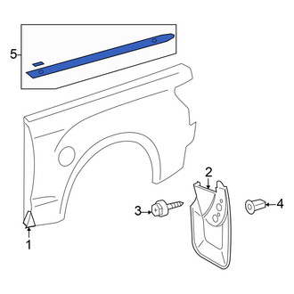 Toyota OE - Rear Left Truck Bed Molding