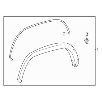 Toyota OE - Pick Up Box - Exterior Moldings (5.5' Box), (1794 Edition / Capstone / Limited / Platinum / SR / SR5 / TRD Pro CrewMax)
