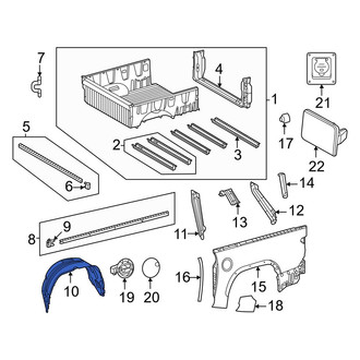 Toyota OE - Rear Left Quarter Panel Splash Shield