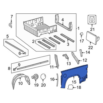 Toyota OE - Rear Left Truck Bed Panel