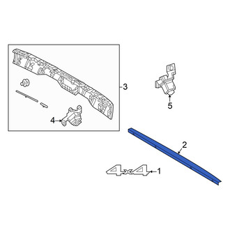 Toyota OE - Rear Tailgate Molding