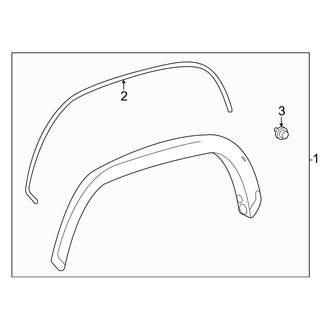 Toyota OE - Pick Up Box - Exterior Moldings (6.5' Box), (1794 Edition / Limited / Platinum / SR / SR5)