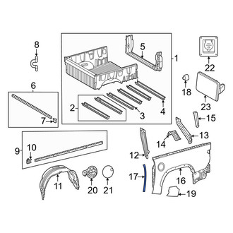 Toyota OE - Truck Bed Panel Seal