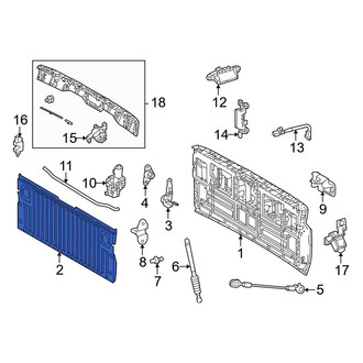 Toyota OE - Rear Tailgate Gap Cover
