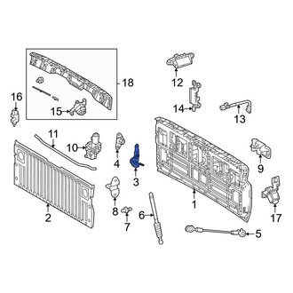 Toyota OE - Rear Right Inner Tailgate Hinge