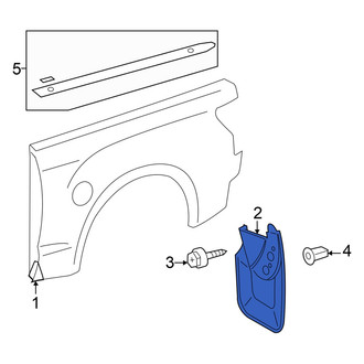 Toyota OE - Rear Left Mud Flap
