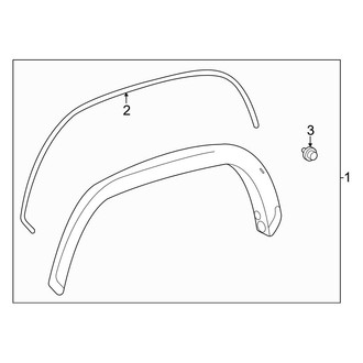 Toyota OE - Pick Up Box - Exterior Moldings (8.1' Box), (SR / SR5 Double Cab)