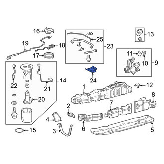 Toyota OE - Upper Fuel Filler Neck Bracket