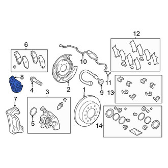 Toyota OE - Rear Parking Brake Actuator