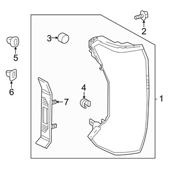 Toyota OE - Rear Lamps - Combination Lamps (W/O Sequential Turn Signals)