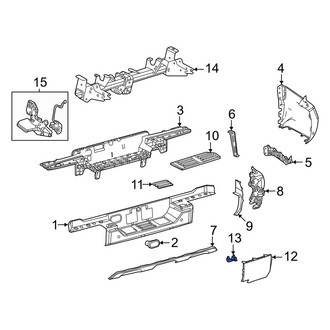 Toyota OE - Rear Right Bumper Cover Bracket