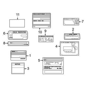 Toyota OE - Information Labels - Labels