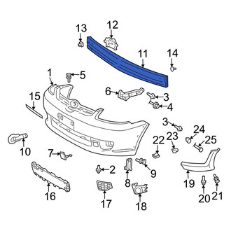 Toyota OE - Front Bumper Cover Reinforcement Beam