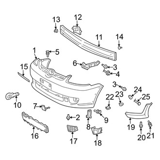 Toyota OE - Front Bumper - Bumper & Components