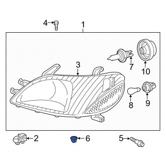 Toyota OE - Headlight Mounting Nut
