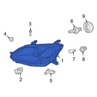 Toyota OE - Front Left Headlight Assembly