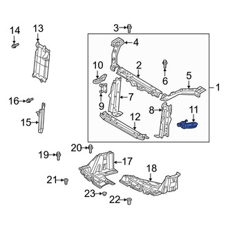 Toyota OE - Left Bumper Cover Reinforcement