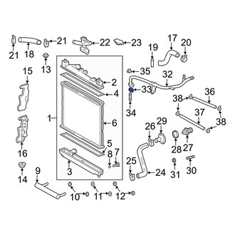 Toyota OE - Cooling System Bypass Line Adapter Gasket