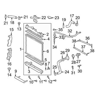 Toyota OE - Cooling - Radiator & Components