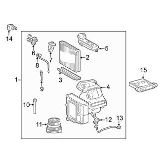 Toyota OE - Air Conditioner & Heater - Evaporator Components (W/O Cold Spec)