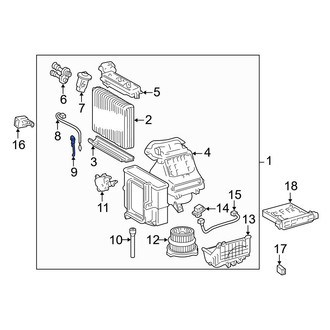 Toyota OE - Rear Upper HVAC Unit Case Cover