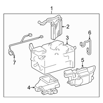 Toyota OE - Air Conditioner & Heater - Heater Components