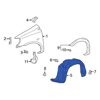 Toyota OE - Front Left Fender Splash Shield