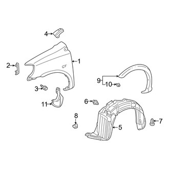Toyota OE - Fender & Components