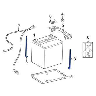 Toyota OE - Battery Hold Down Stud