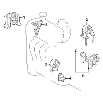 Toyota OE - Engine / Transaxle - Engine & Transmission Mounting (Manual Top), (Standard Tr)