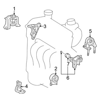 Toyota OE - Engine / Transaxle - Engine & Transmission Mounting (Automatic Tr)