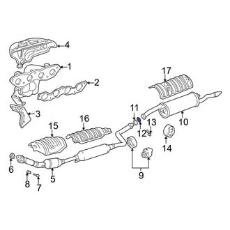 Toyota OE - Exhaust Muffler Clamp