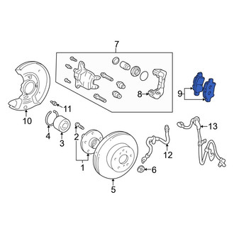 Toyota OE - Front Disc Brake Pad Set