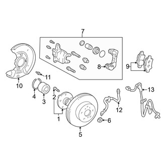 Toyota OE - Front Suspension - Brake Components