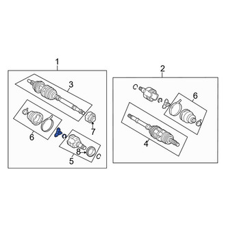 Toyota OE - Front Right CV Axle Assembly