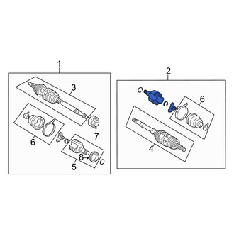 Toyota OE - Front Left CV Axle Assembly