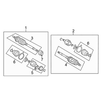 Toyota OE - Front Suspension - Drive Axles