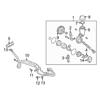 Toyota OE - Steering Gear & Linkage - Pump & Hoses (Power Steering), (Power Steering)