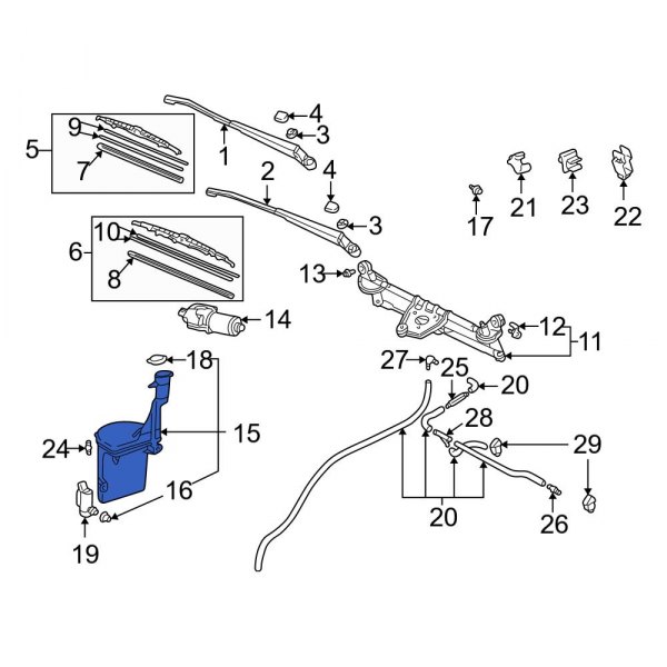 Washer Fluid Reservoir